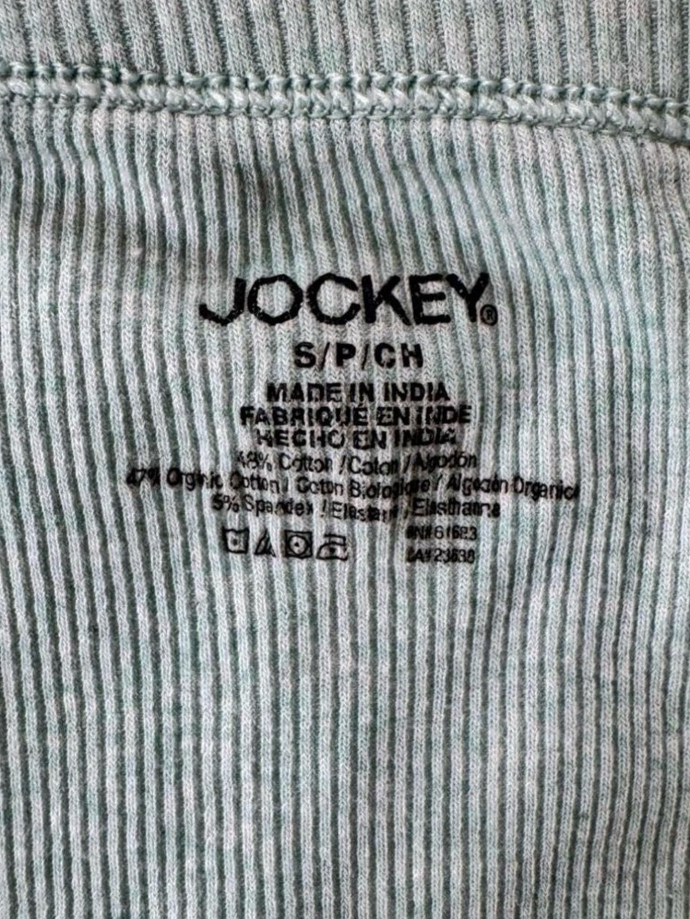 Jockey Ribbed Cropped Tank Top in Sage - Picture 3 of 6